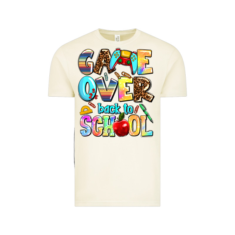 Game Over Back To School Vintage Tee by AdoDesignShop | Teevron