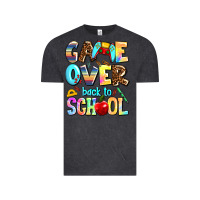 Vintage Black game over back to school Vintage Tee - AdoDesignShop
