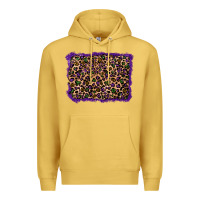 Antique Gold mardi gras leopard background Premium Hoodie - RanaPortraitStore
