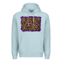 Blue Mist mardi gras leopard background Premium Hoodie - RanaPortraitStore