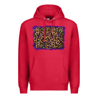 Cardinal mardi gras leopard background Premium Hoodie - RanaPortraitStore