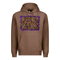 Chestnut mardi gras leopard background Premium Hoodie - RanaPortraitStore