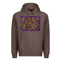 Coffee mardi gras leopard background Premium Hoodie - RanaPortraitStore
