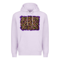 Lilac mardi gras leopard background Premium Hoodie - RanaPortraitStore