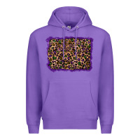 Purple mardi gras leopard background Premium Hoodie - RanaPortraitStore