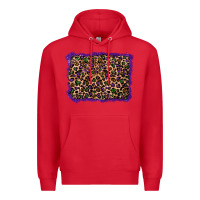 Red mardi gras leopard background Premium Hoodie - RanaPortraitStore
