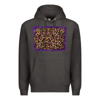 Smoke mardi gras leopard background Premium Hoodie - RanaPortraitStore