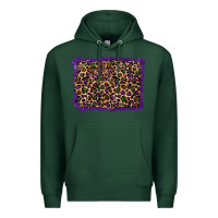 Sports Green mardi gras leopard background Premium Hoodie - RanaPortraitStore