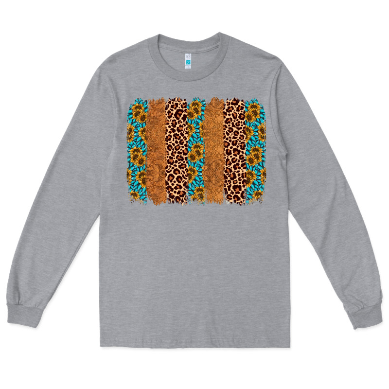 Leopard Gemstone Brushstroke Long Sleeve Tee by AdoDesignShop | Teevron