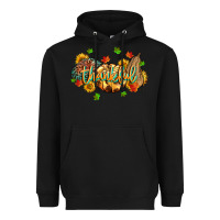 Black thankful pumpkins Heavyweight Hoodie - MaliasSmallBusiness