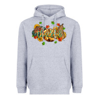 Heather Grey thankful pumpkins Heavyweight Hoodie - MaliasSmallBusiness