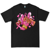 Black Breast Cancer afro girl sneakers Premium Tee - RanaPortraitStore