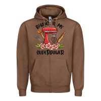 Chestnut baking is my superpower malia Zipper Hoodie - MaliasSmallBusiness
