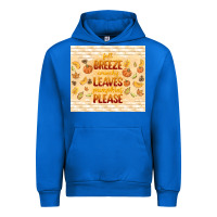 Cobalt fall breeze crunchy leaves Urban Hoodie - TumblerDesignByShophia