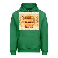 Emerald fall breeze crunchy leaves Urban Hoodie - TumblerDesignByShophia