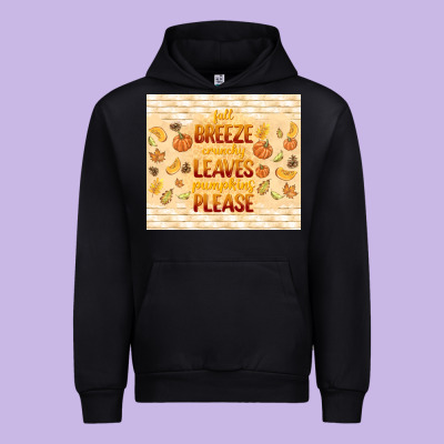 Fall Breeze Crunchy Leaves Urban Hoodie Designed By Tumblerdesignbyshophia