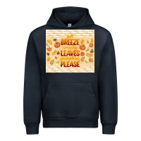 Navy fall breeze crunchy leaves Urban Hoodie - TumblerDesignByShophia