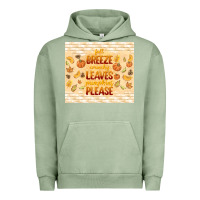 Pigment Oil Green fall breeze crunchy leaves Urban Hoodie - TumblerDesignByShophia