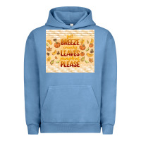 Pigment Pebble Blue fall breeze crunchy leaves Urban Hoodie - TumblerDesignByShophia