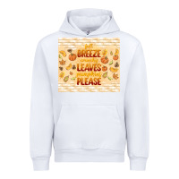 White fall breeze crunchy leaves Urban Hoodie - TumblerDesignByShophia