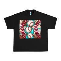 Black baseball leopard cowhide turquoise Urban Heavy Tee - JahusDesignShop
