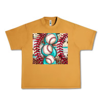 Peanut Butter baseball leopard cowhide turquoise Urban Heavy Tee - JahusDesignShop