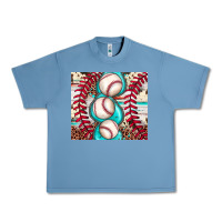 Pebble Blue baseball leopard cowhide turquoise Urban Heavy Tee - JahusDesignShop