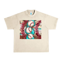 Sandshell baseball leopard cowhide turquoise Urban Heavy Tee - JahusDesignShop
