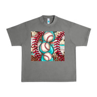 Tornado baseball leopard cowhide turquoise Urban Heavy Tee - JahusDesignShop
