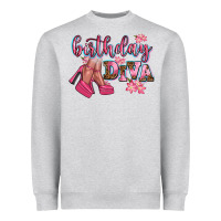 Heather Grey birthday diva Heavyweight Sweatshirt - AdoDesignShop
