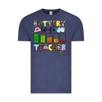 Vintage Denim battery life of a teacher Vintage Tee - AdoDesignShop
