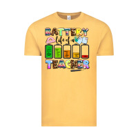 Vintage Mustard battery life of a teacher Vintage Tee - AdoDesignShop