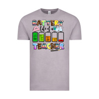 Vintage Zinc battery life of a teacher Vintage Tee - AdoDesignShop