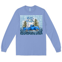 Colony Blue hello winter snowman truck Long Sleeve Tee - AdoDesignShop