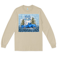 Mushroom hello winter snowman truck Long Sleeve Tee - AdoDesignShop