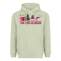 Matcha tis the season pink christmas Heavyweight Hoodie - MaliasSmallBusiness