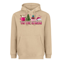 Mushroom tis the season pink christmas Heavyweight Hoodie - MaliasSmallBusiness