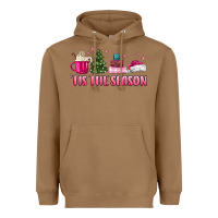 Toasted Coconut tis the season pink christmas Heavyweight Hoodie - MaliasSmallBusiness
