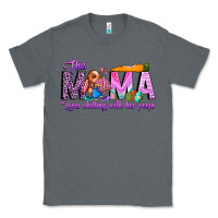 Charcoal Heather This Mama is chilling with her Classic Tee - CowhideDigitalArt
