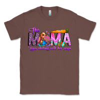 Chestnut This Mama is chilling with her Classic Tee - CowhideDigitalArt