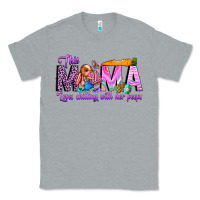 Heather Grey This Mama is chilling with her Classic Tee - CowhideDigitalArt