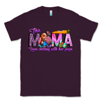 Plum This Mama is chilling with her Classic Tee - CowhideDigitalArt