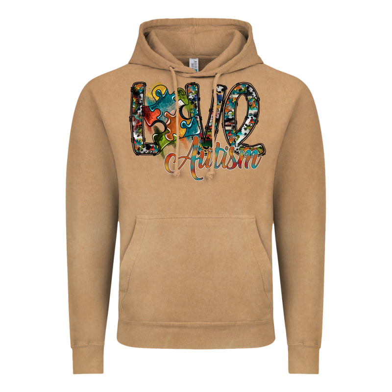 Love Autism Vintage Hoodie by SublimationCraftShop | Teevron
