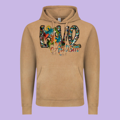 Love Autism Vintage Hoodie Designed By Sublimationcraftshop