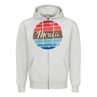 Dove Grey leopard merica Zipper Hoodie - MaliasSmallBusiness