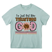 Arona im just out here trusting god Heavy Core Tee - MaliasSmallBusiness