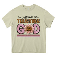 Mossy im just out here trusting god Heavy Core Tee - MaliasSmallBusiness