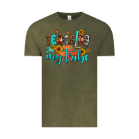 Vintage Olive teaching my tribe Vintage Tee - AdoDesignShop