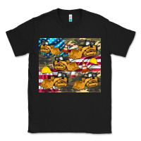 Black bulldozer camouflage american flag Classic Tee - Artiststas