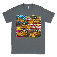 Charcoal Heather bulldozer camouflage american flag Classic Tee - Artiststas